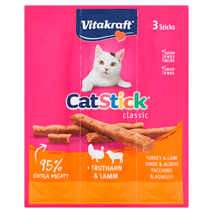 Snacks cat sticks mini kalkoen lam
