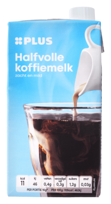 Halfvolle koffiemelk