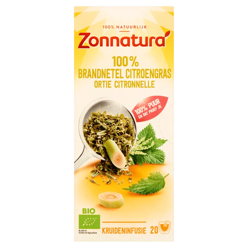 Zonnatura Thee brandnetel en citroengras bio