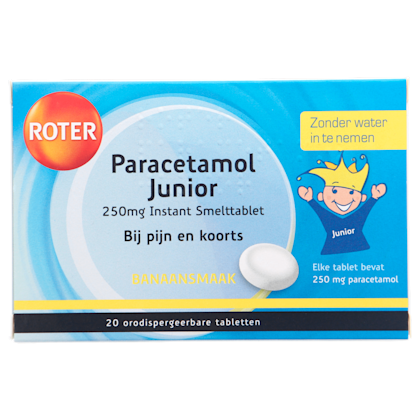 Junior smelttabletten 250mg