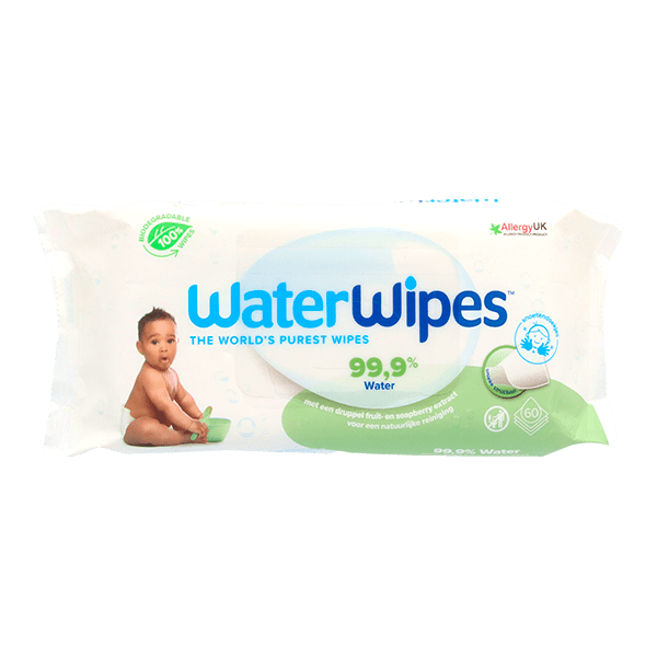 Waterwipes Snoetendoekjes Per Zak 60 stuks (per stuks €0.06) PLUS