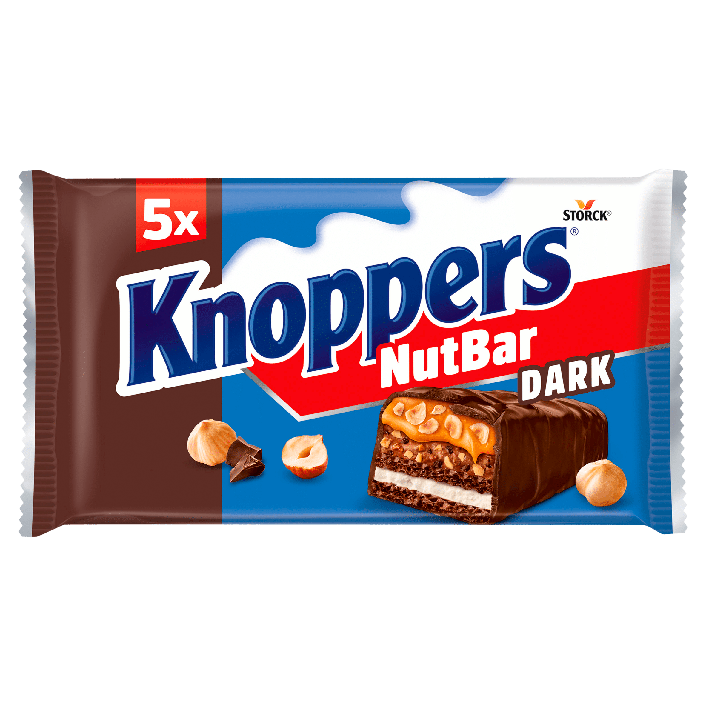 Knoppers Nut Bar puur 5pack Per Wikkel 200 g