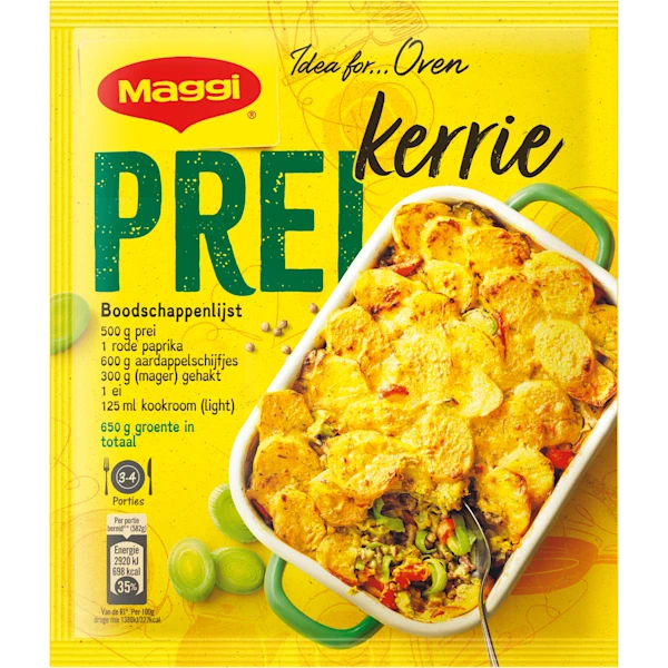 Maggi Dagschotel prei-kerrie