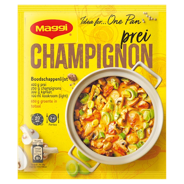 Maggi Hollands pannetje champignonsaus