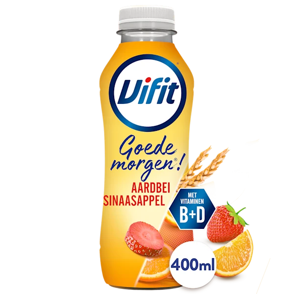 Vifit Goedemorgen drink aardbei sinaasappel
