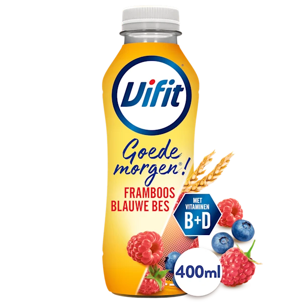 Vifit Goedemorgen drink framboos blauwe bes
