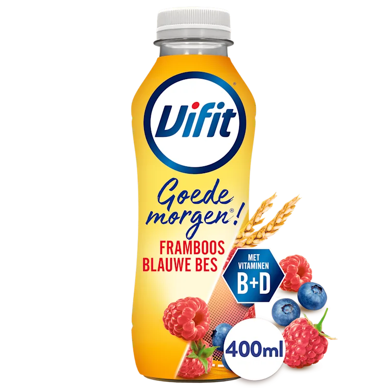 Vifit Goedemorgen drink framboos blauwe bes
