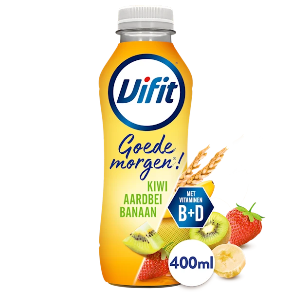 Vifit Goedemorgen drink kiwi aardbei banaan