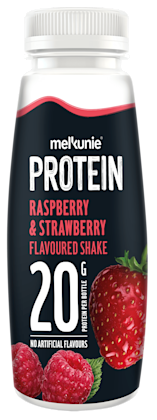 Protein shake aardbei framboos