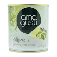 Amogusti Olijven gevuld met citroen