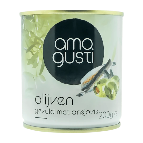 Amogusti Olijven gevuld met ansjovis