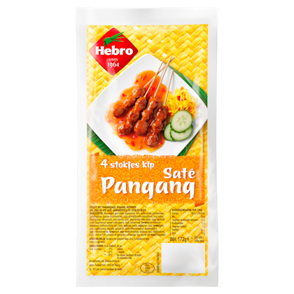 4 Stokjes Kipsaté Pangang