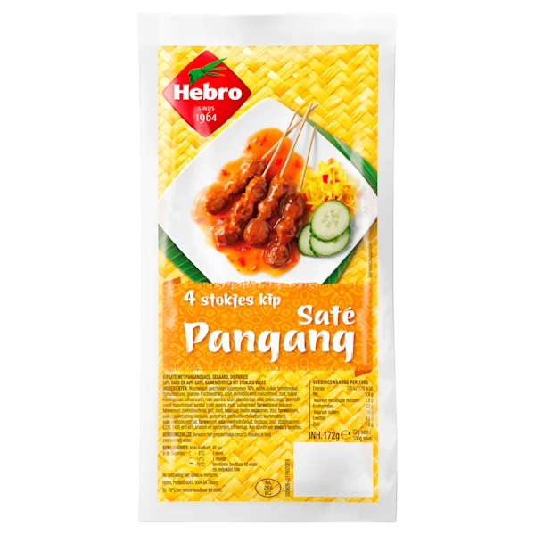 Hebro 4 Stokjes Kipsaté Pangang