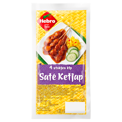 4 Stokjes Kip Saté Ketjap