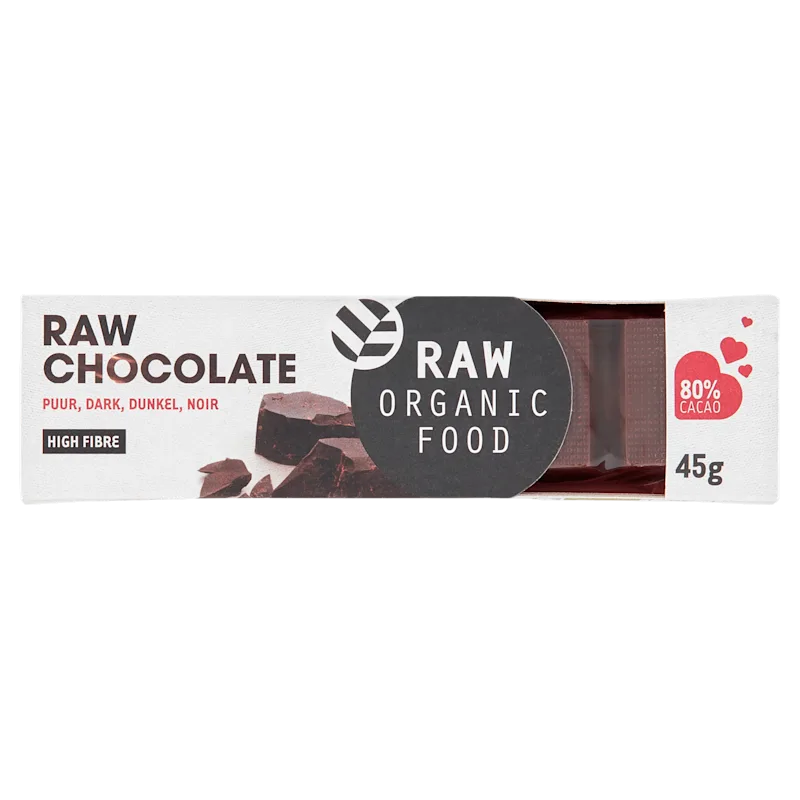 Raw Organic Food Choco reep puur bio