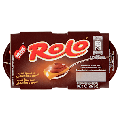 Rolo chocolade-karamel dessert