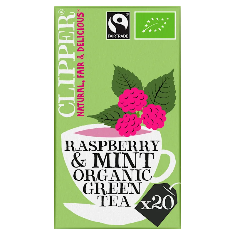 Clipper Organic Green Tea Raspberry Mint