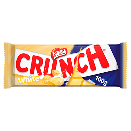 Crunch witte chocolade reep