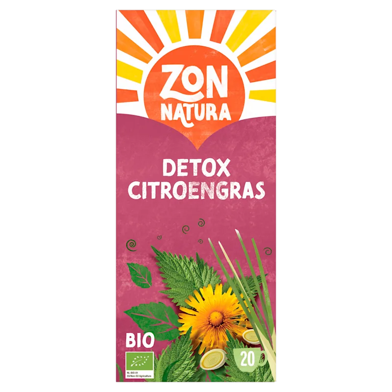 Zonnatura Thee citroengras detox bio