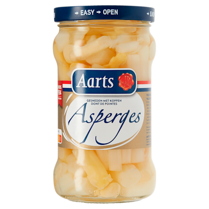 Asperges gesneden met kop