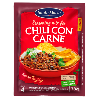 Chili con carne kruidenmix zak 28 gram