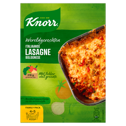 knorr wereldgerecht lasagne bolognese xxl