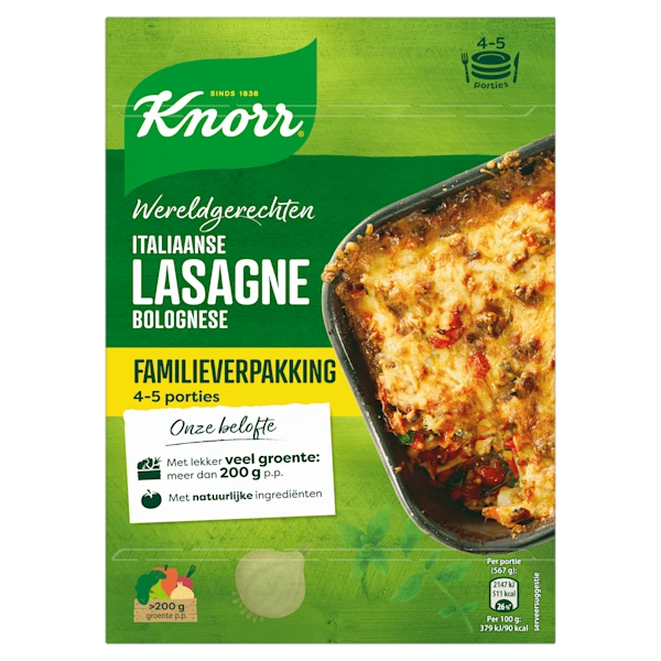 Knorr Wereldgerecht Lasagne Bolognese XXL