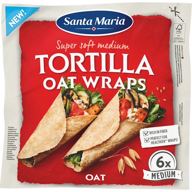 Santa Maria Tortilla Oat Medium