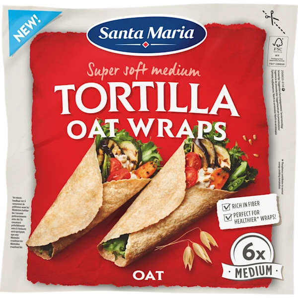 Santa maria Tortilla Oat Medium