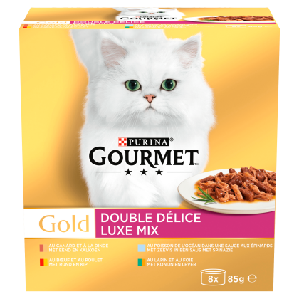 Gold Luxe Mix kattenvoer nat vis/vlees