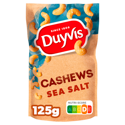 Noten cashews zeezout