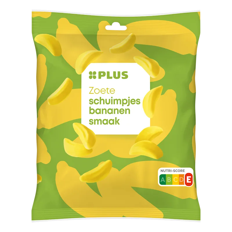 PLUS Snoep Banana Schuim