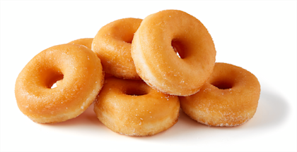 Mini gesuikerde donuts