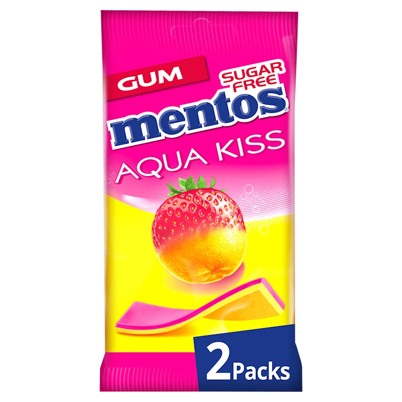 Mentos Aqua Kiss Strawberry - Mandarin 2-pack