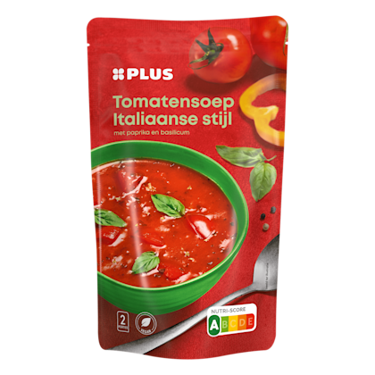 Soep in Zak Italiaanse Tomaat