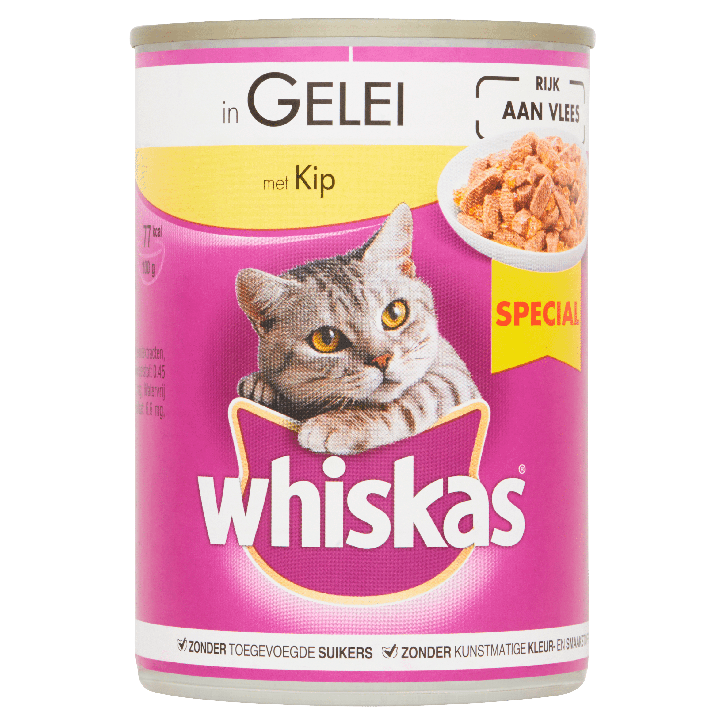 Whiskas Kattenvoer in gelei met kip Per Blik 400 g