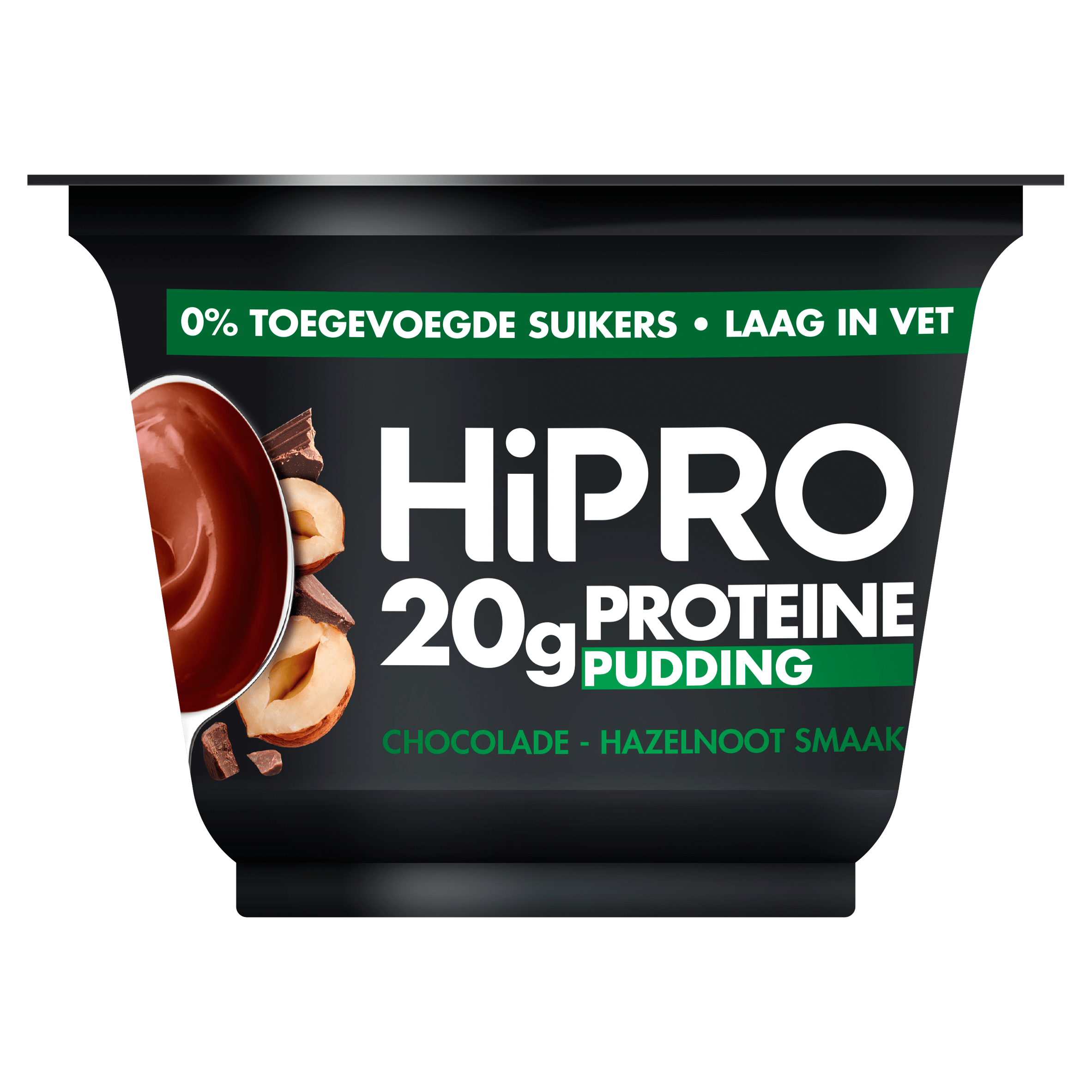HIPRO Protein Pudding Chocolade Hazelnoot Per Beker 200 g