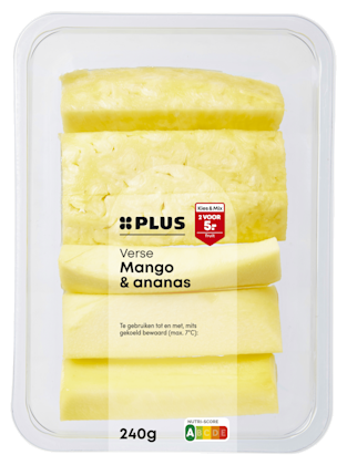 Verse ananas/mango sticks