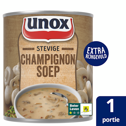 Stevige soep champignonsoep