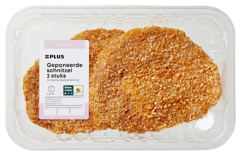 PLUS Boerentrots Gepaneerde schnitzel 2 st