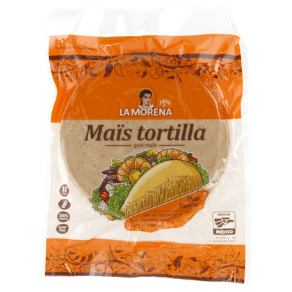 Gele maïs tortilla