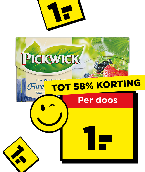 Pickwick thee, 1.- per doos