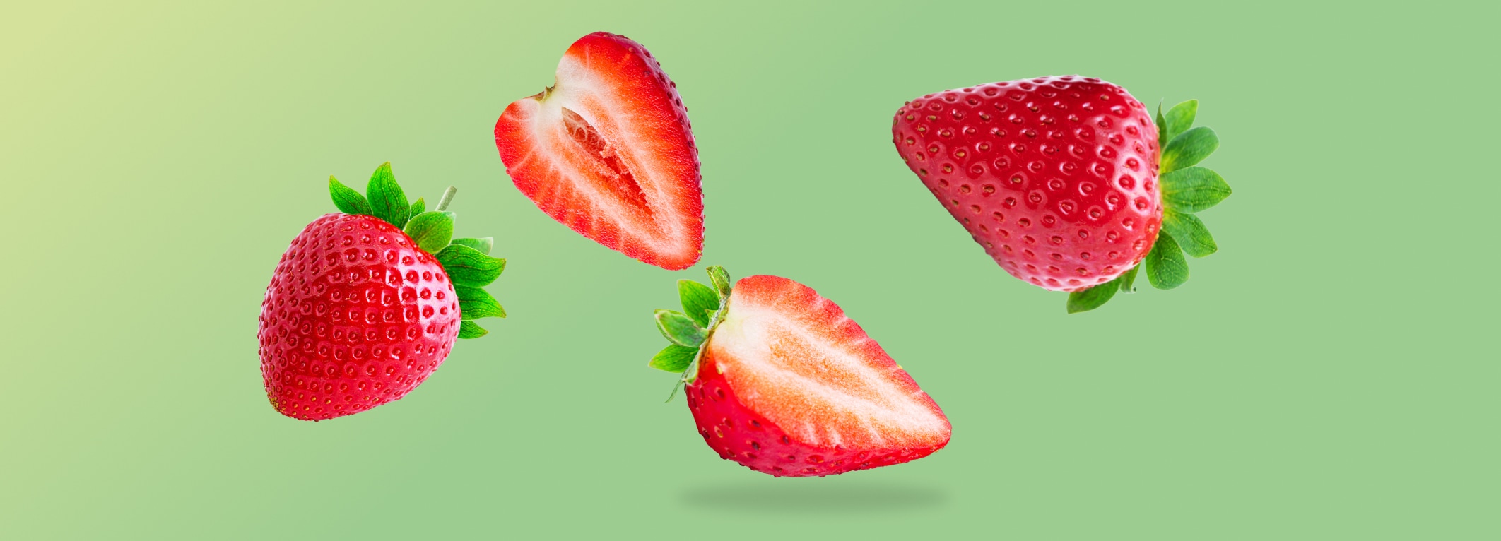 Aardbeien tijdens het aardbeienseizoen