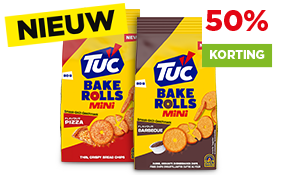 Nieuw product van Tuc met 5O% korting