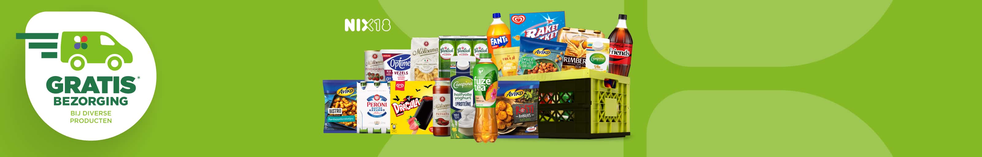 Gratis bezorging op verschillende producten