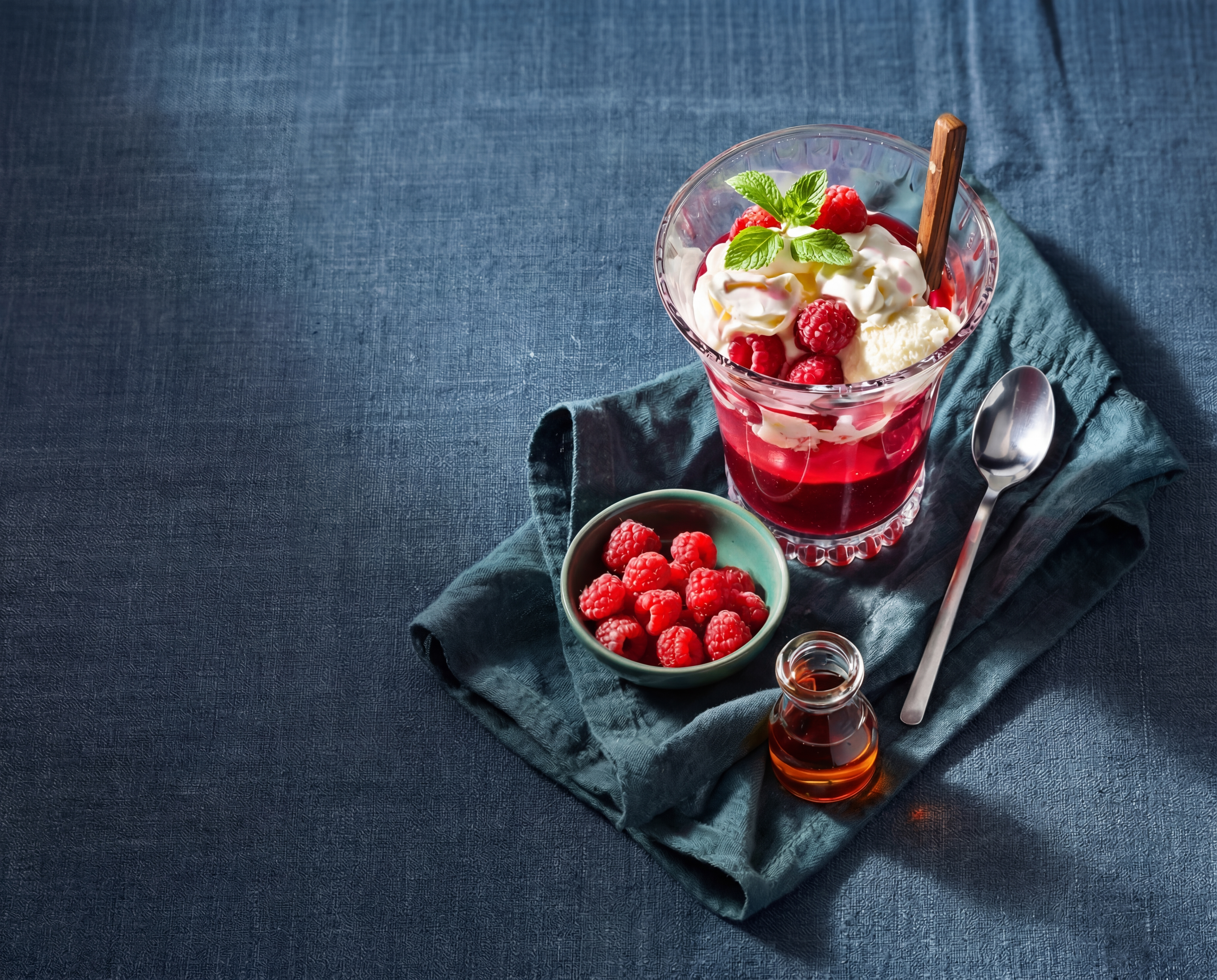 Frambozen soda float