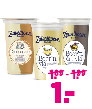 Zuivelhoeve aanbieding voor 1 euro.