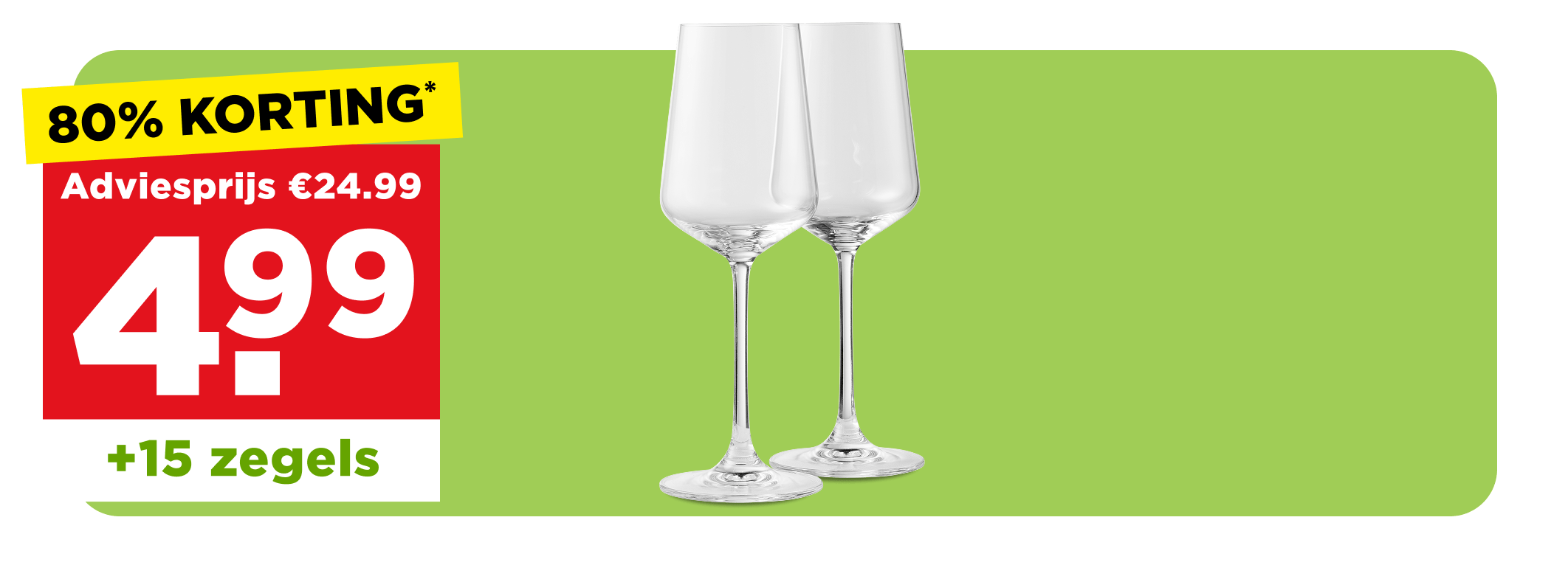 Kristalglas witte wijn