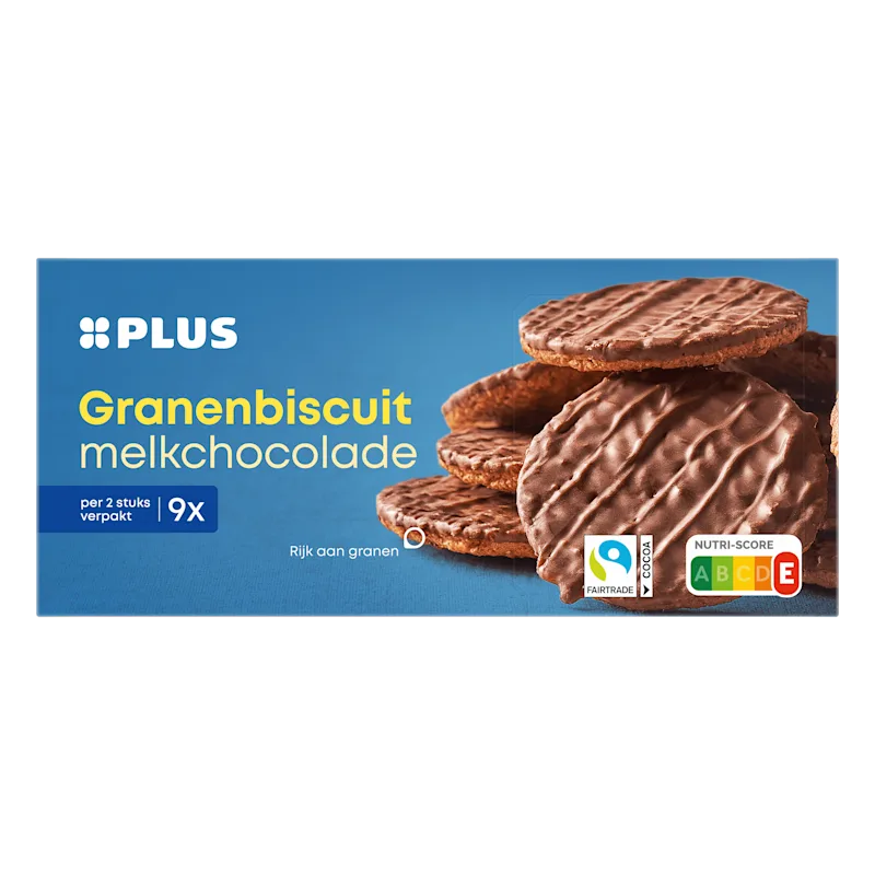 PLUS Granenbiscuit Choco
