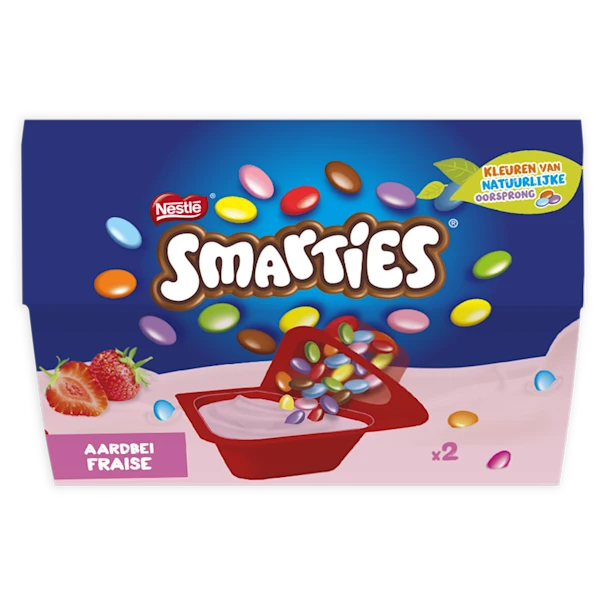 Nestlé Smarties yoghurt aardbei